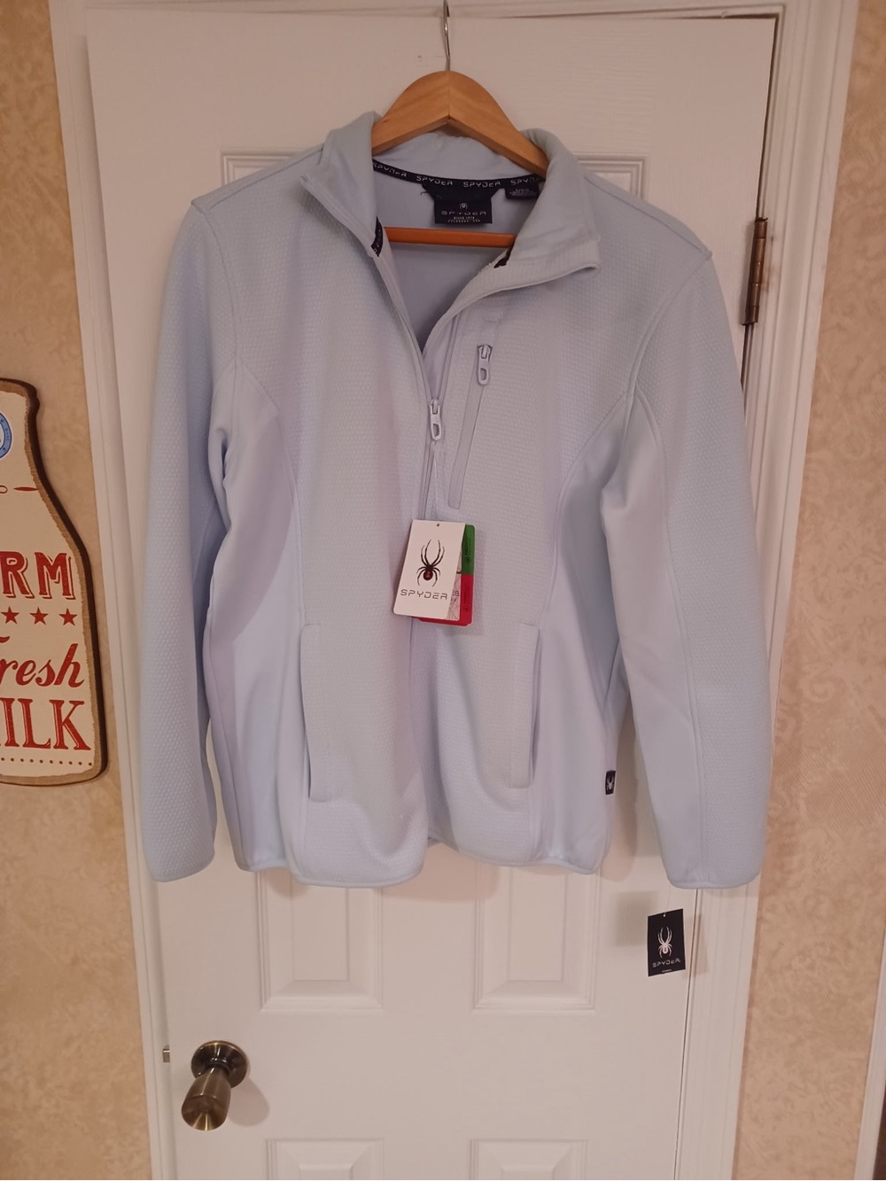 Spyder Women’s Ash Blue Full-Zip Thermal Jacket